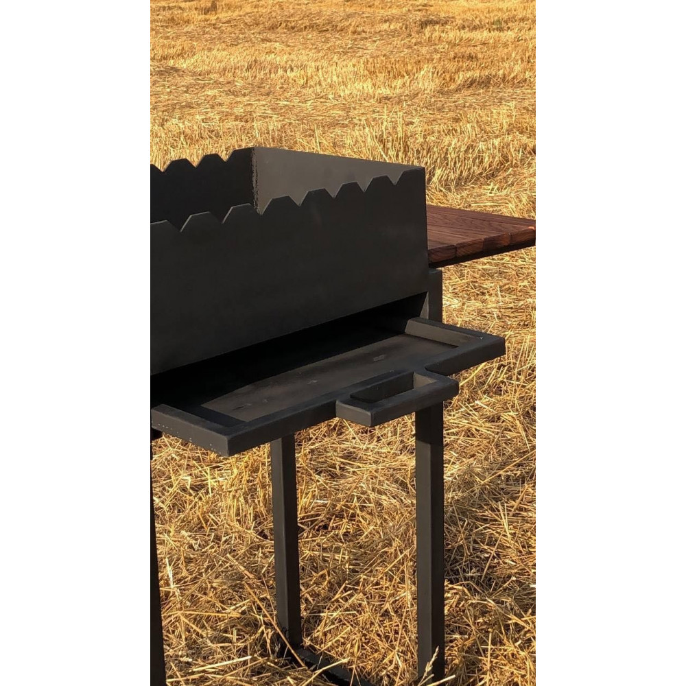 Мангал стаціонарно-розбірний 4 мм на 7 шампурів