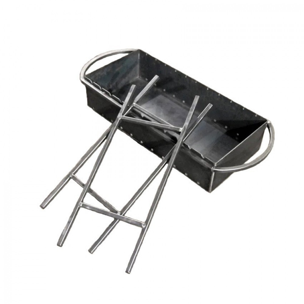 Мангал стаціонарний 3 мм на 10 шампурів, зйомні ніжки