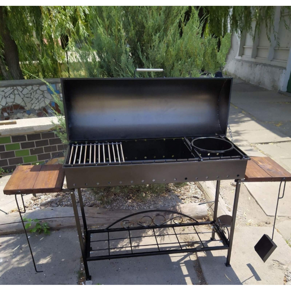 Мангал стаціонарний 3 мм на 16 шампурів + ПОДАРУНОК