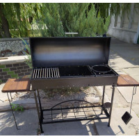 Мангал стационарный 3 мм на 16 шампуров + ПОДАРОК