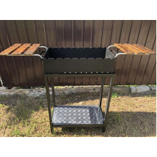 Мангал стаціонарний 4 мм на 6 шампурів