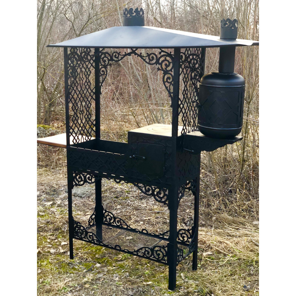 Мангал стаціонарний LEGEND 3 в 1: мангал, казан, коптильня