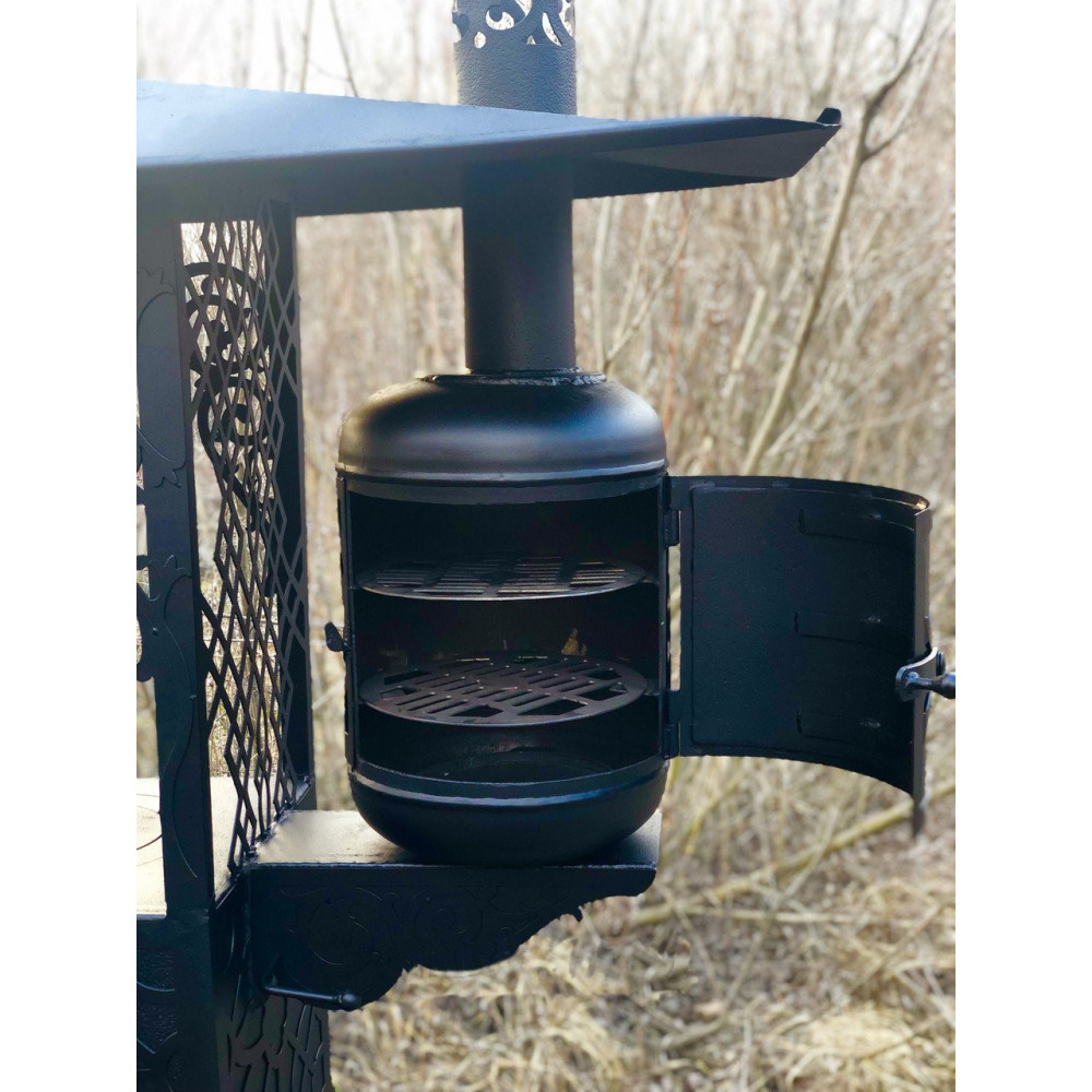 Мангал стаціонарний LEGEND 3 в 1: мангал, казан, коптильня