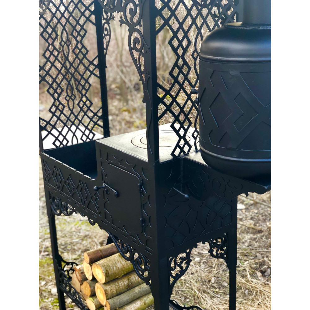 Мангал стаціонарний LEGEND 3 в 1: мангал, казан, коптильня