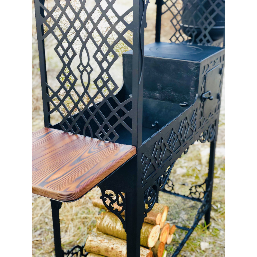 Мангал стаціонарний LEGEND 3 в 1: мангал, казан, коптильня