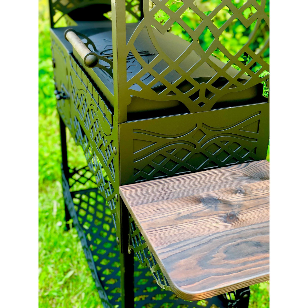 Мангал стаціонарний LEGENDA з коптильнею і пічкою