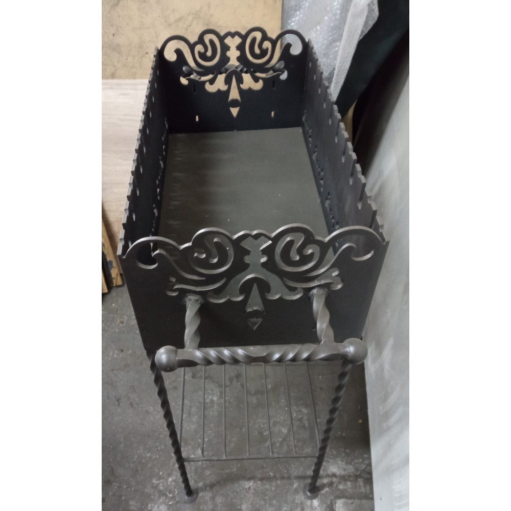 Мангал стаціонарний на 10 шампурів, 3 мм метал