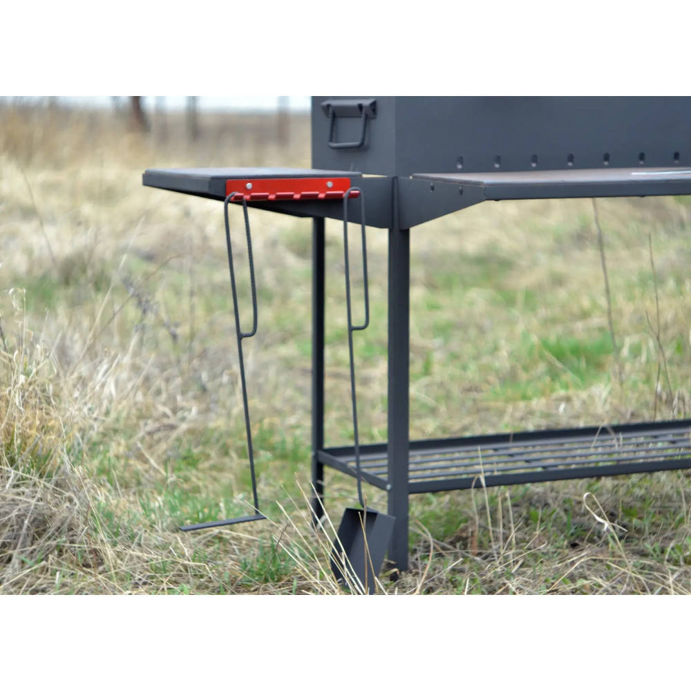 Мангал стационарный на 13 шампуров усиленный