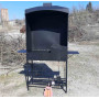 Мангал стационарный на 7 шампуров и печкой