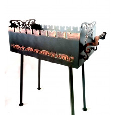 Мангал стационарный на 8 шампуров, 3 мм