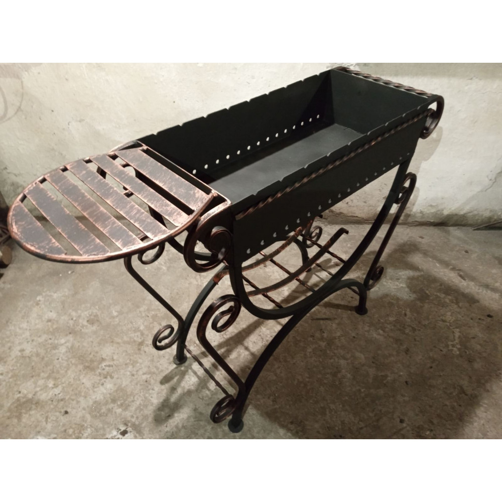 Мангал стаціонарний на 9 шампурів та столиком