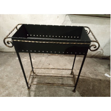 Мангал стационарный на 9 шампуров, усиленный