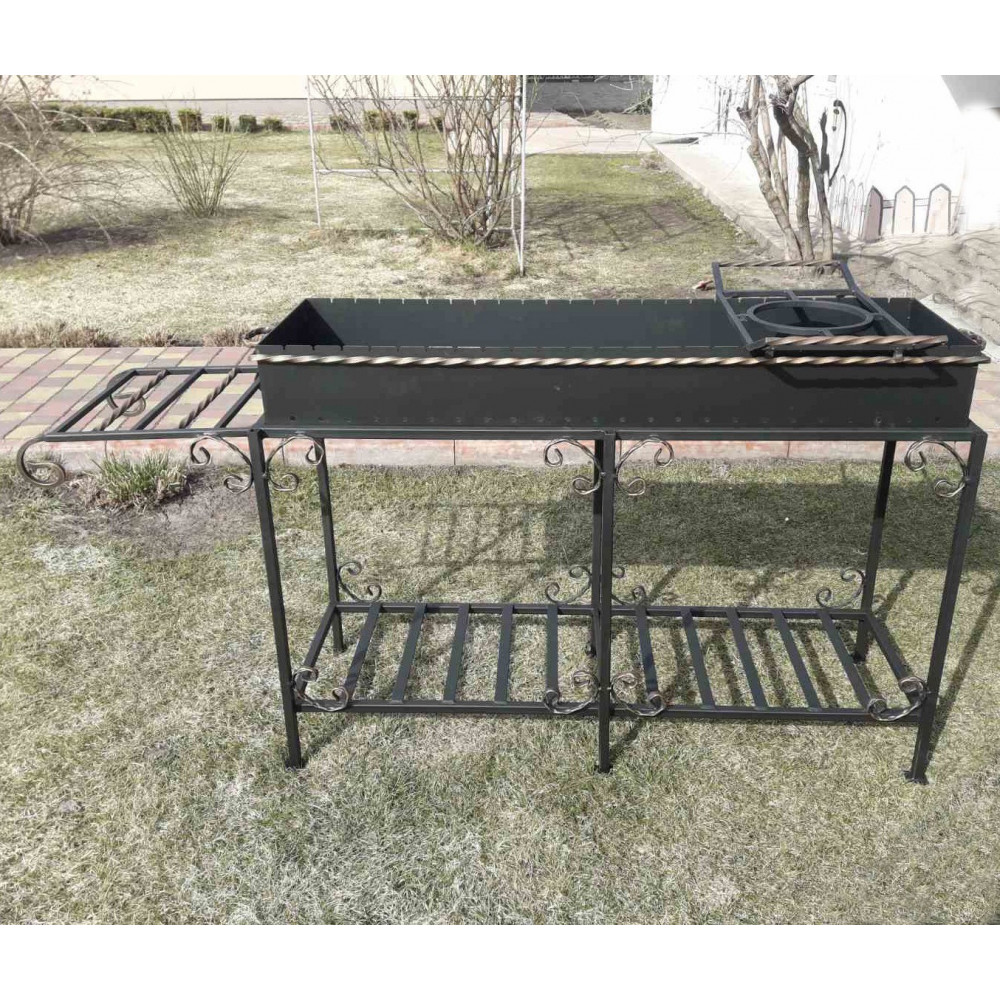 Мангал стаціонарний зі столиком, 3 мм