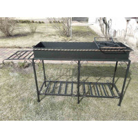 Мангал стационарный со столиком, 4 мм