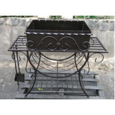 Мангал стационарный №1 на 7 шампуров + ПОДАРОК