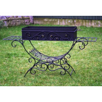 Мангал стационарный №6 на 9 шампуров со съемной жаровней