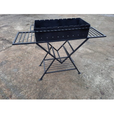 Мангал стаціонарний 4 мм на 10 шампурів №81