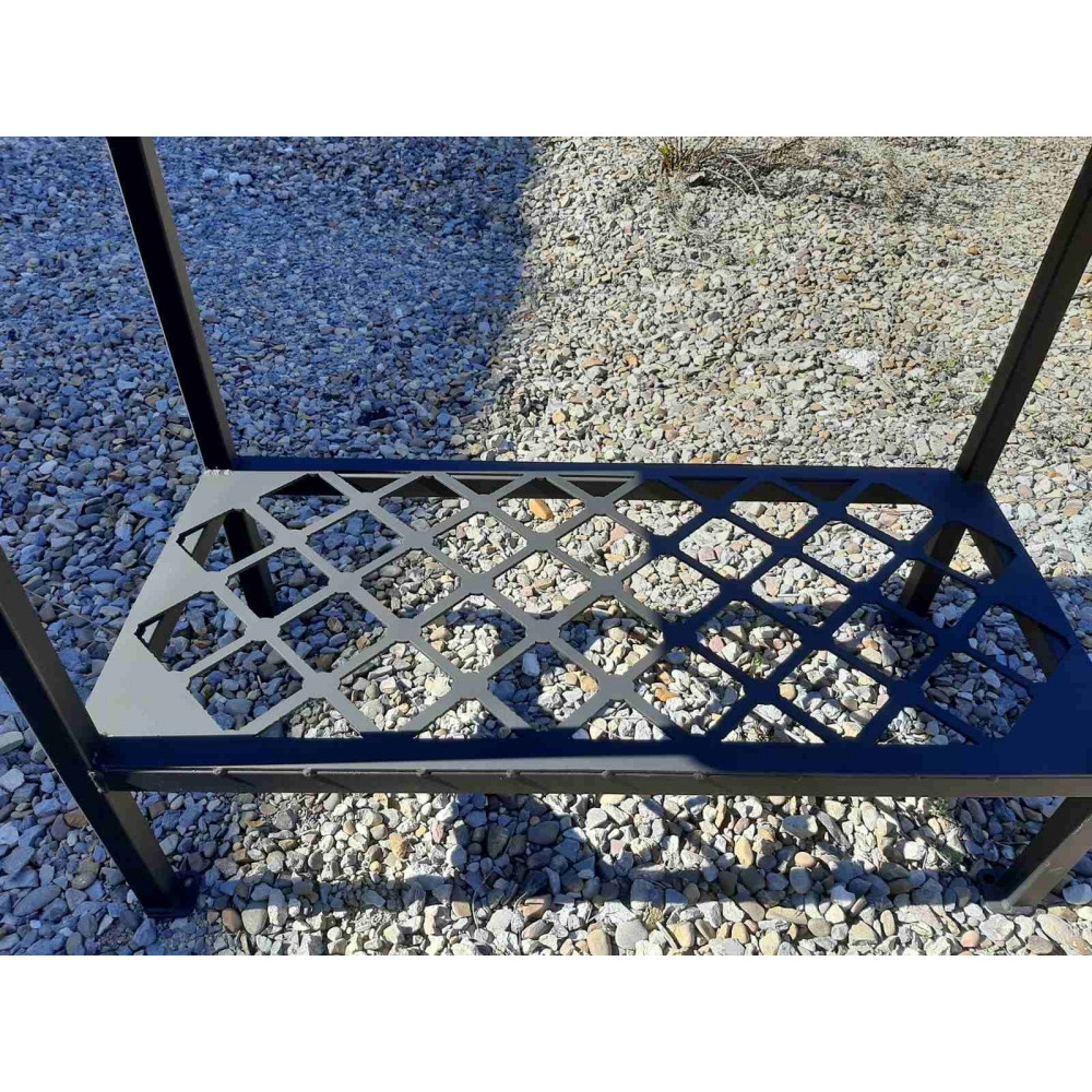 Мангал стаціонарний KING на 9 шампурів з підставкою під казан