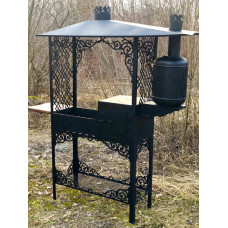 Мангал стаціонарний LEGEND 3 в 1: мангал, казан, коптильня