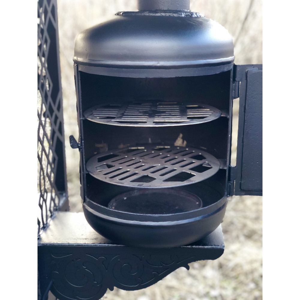 Мангал стаціонарний LEGEND 3 в 1: мангал, казан, коптильня