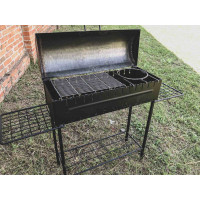 Мангал стаціонарний з підставкою під казан і решіткою-гриль