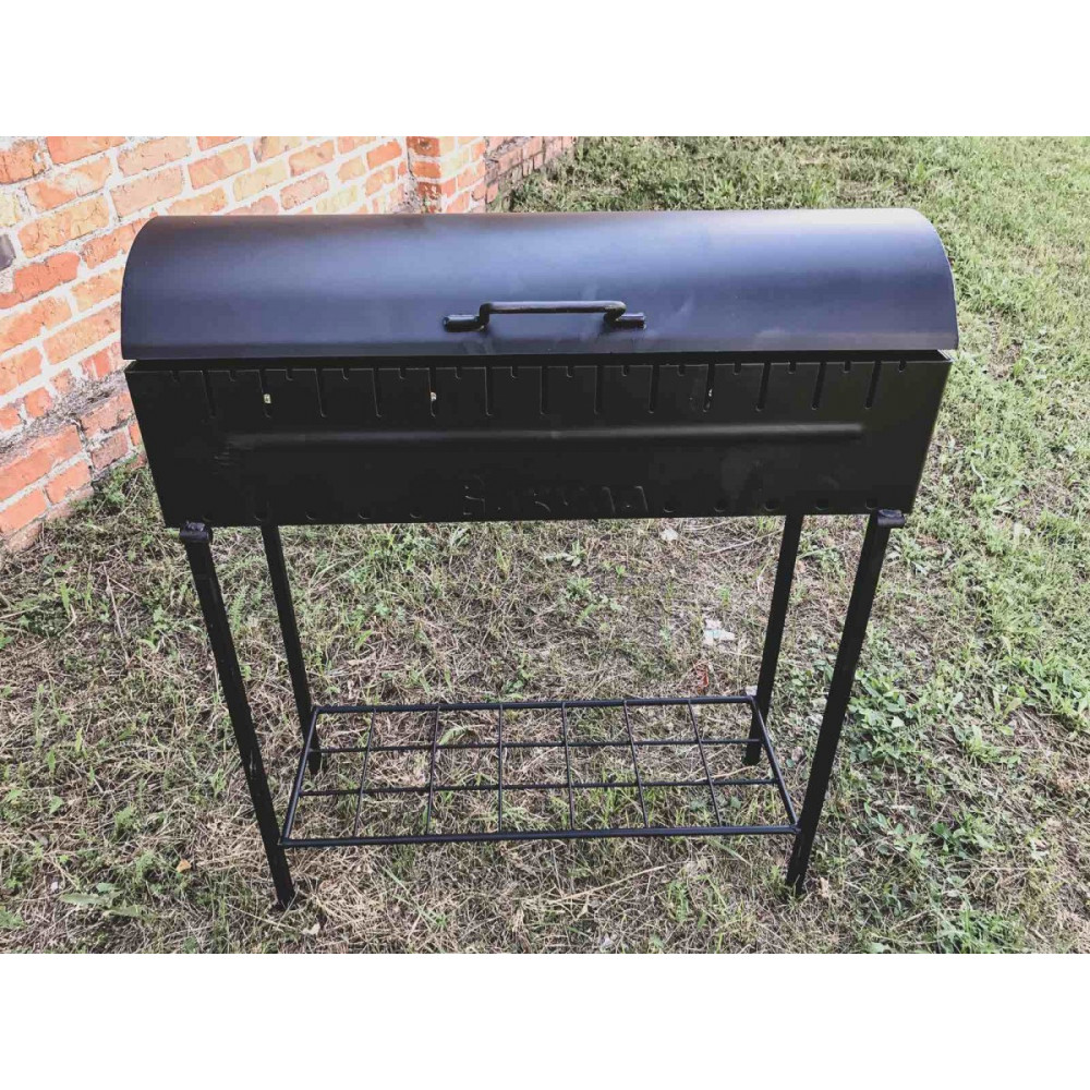 Мангал стаціонарний з підставкою під казан і решіткою-гриль
