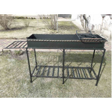 Мангал стаціонарний зі столиком, 4 мм