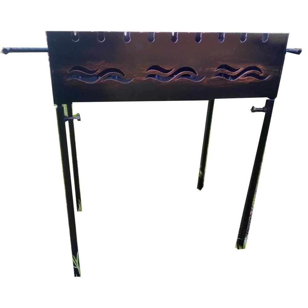 Мангал стаціонарний на 11 шампурів зі знімними ніжками, 4 мм