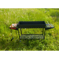 Мангал стаціонарний на 13 шампурів посилений