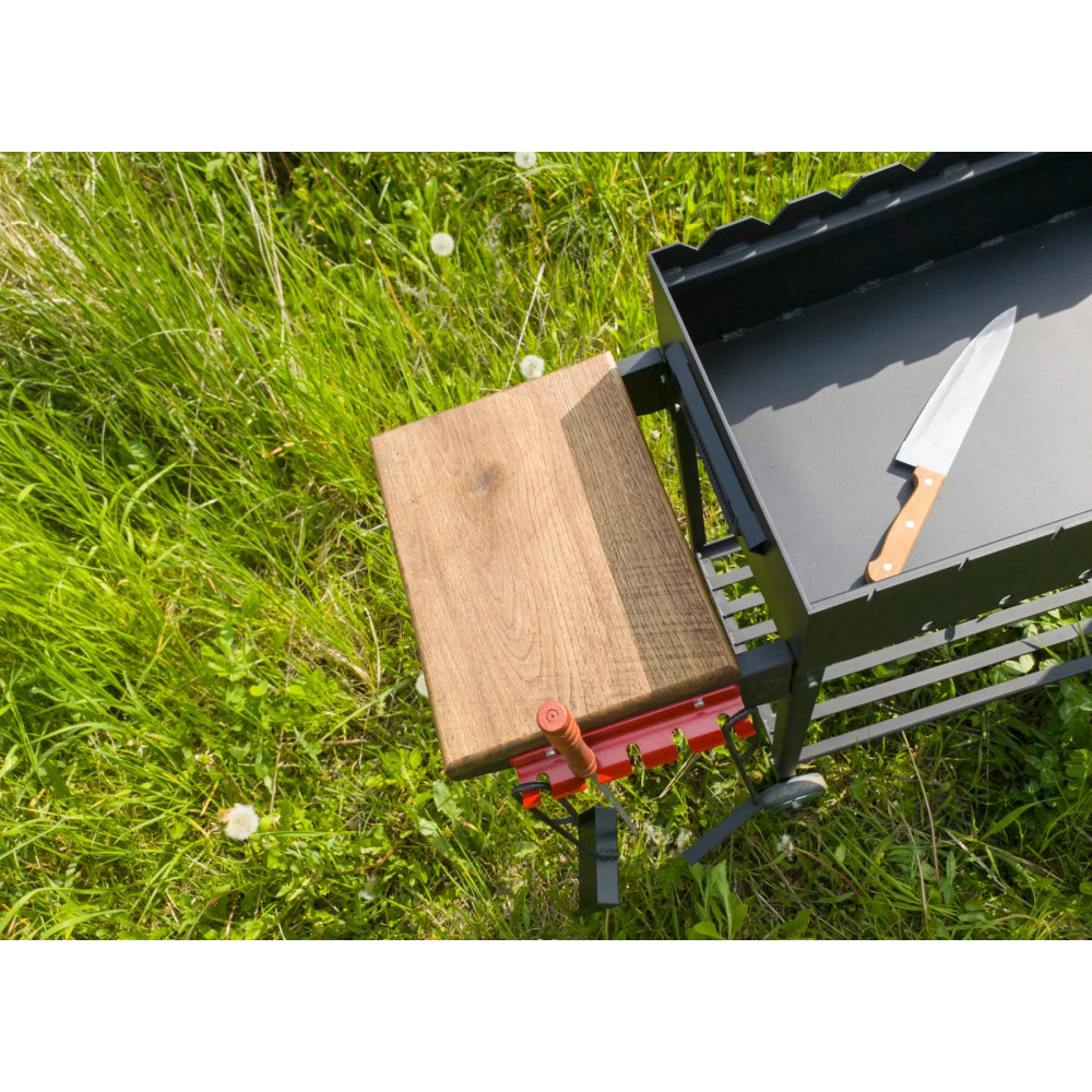 Мангал стаціонарний на 13 шампурів посилений