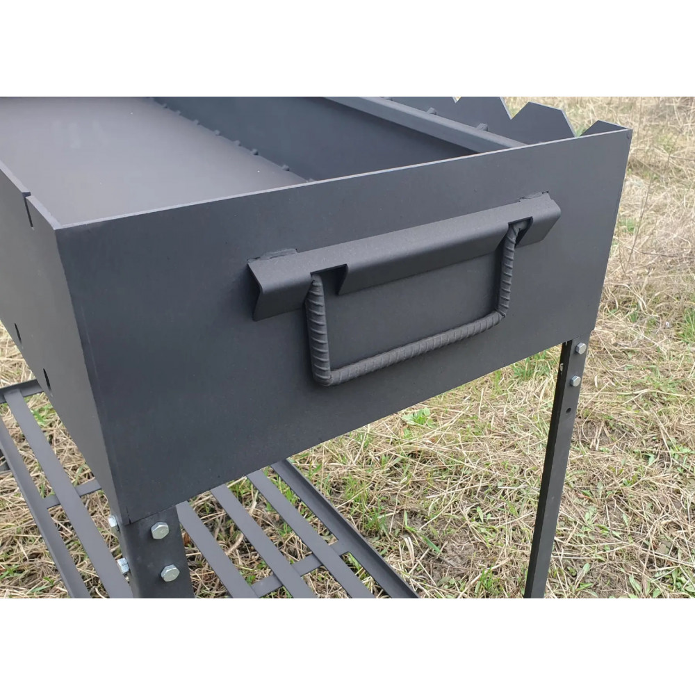 Мангал стаціонарний на 13 шампурів посилений