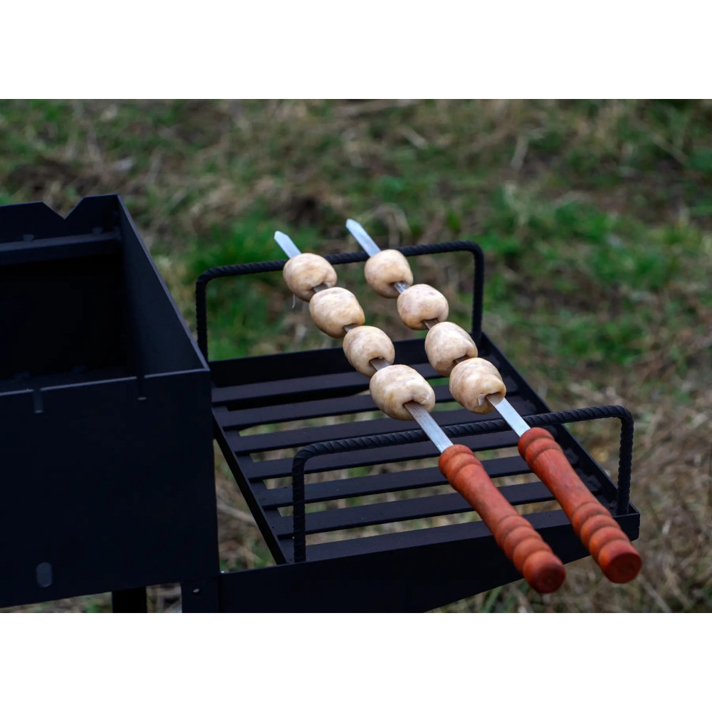 Мангал стаціонарний на 13 шампурів посилений