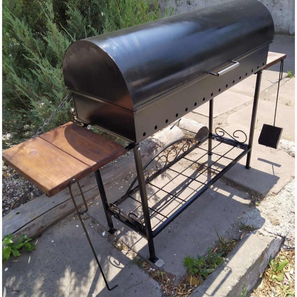 Мангал стаціонарний на 16 шампурів, 5 мм + ПОДАРУНОК