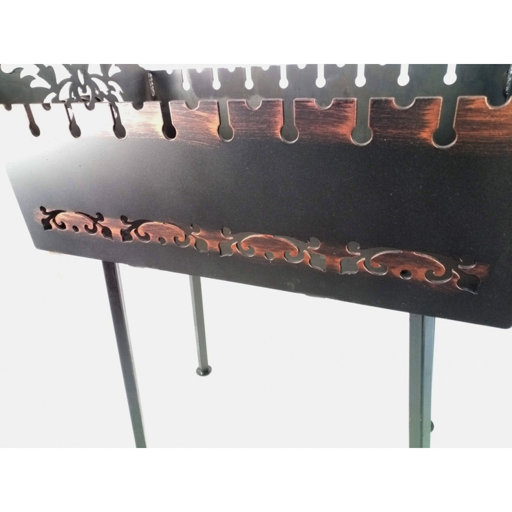 Мангал стаціонарний на 8 шампурів, 3 мм