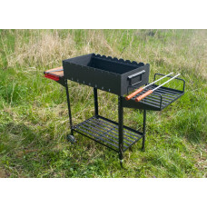 Мангал стаціонарний на 9 шампурів посилений