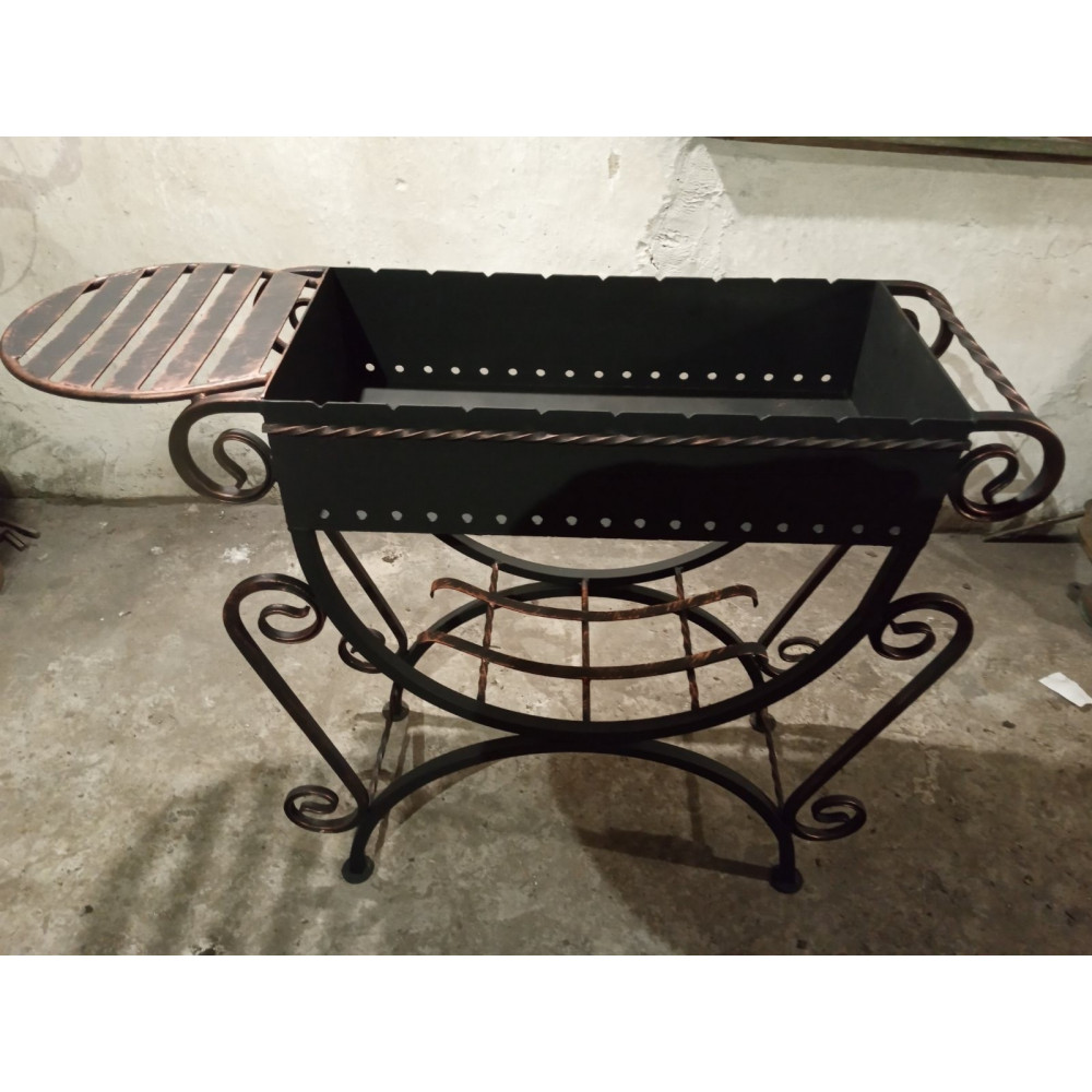 Мангал стаціонарний на 9 шампурів та столиком