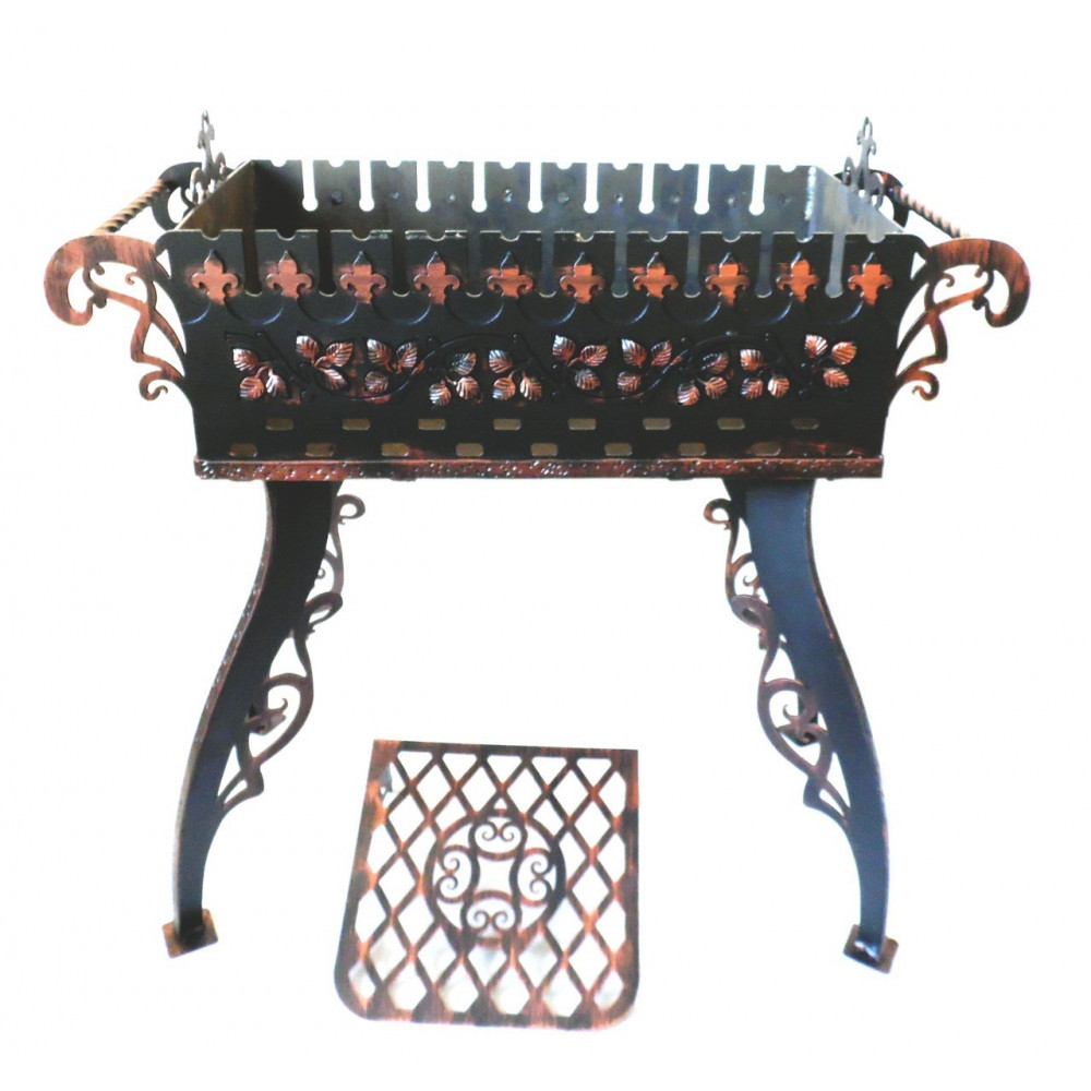 Мангал стаціонарний на 9 шампурів, 3 мм