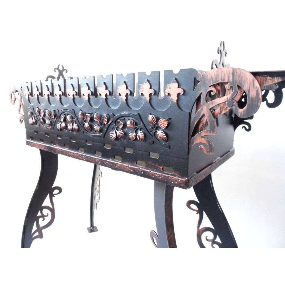 Мангал стаціонарний на 9 шампурів, 3 мм