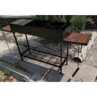 Мангал стаціонарний розбірний на 16 шампурів, 3 мм + ПОДАРУНОК