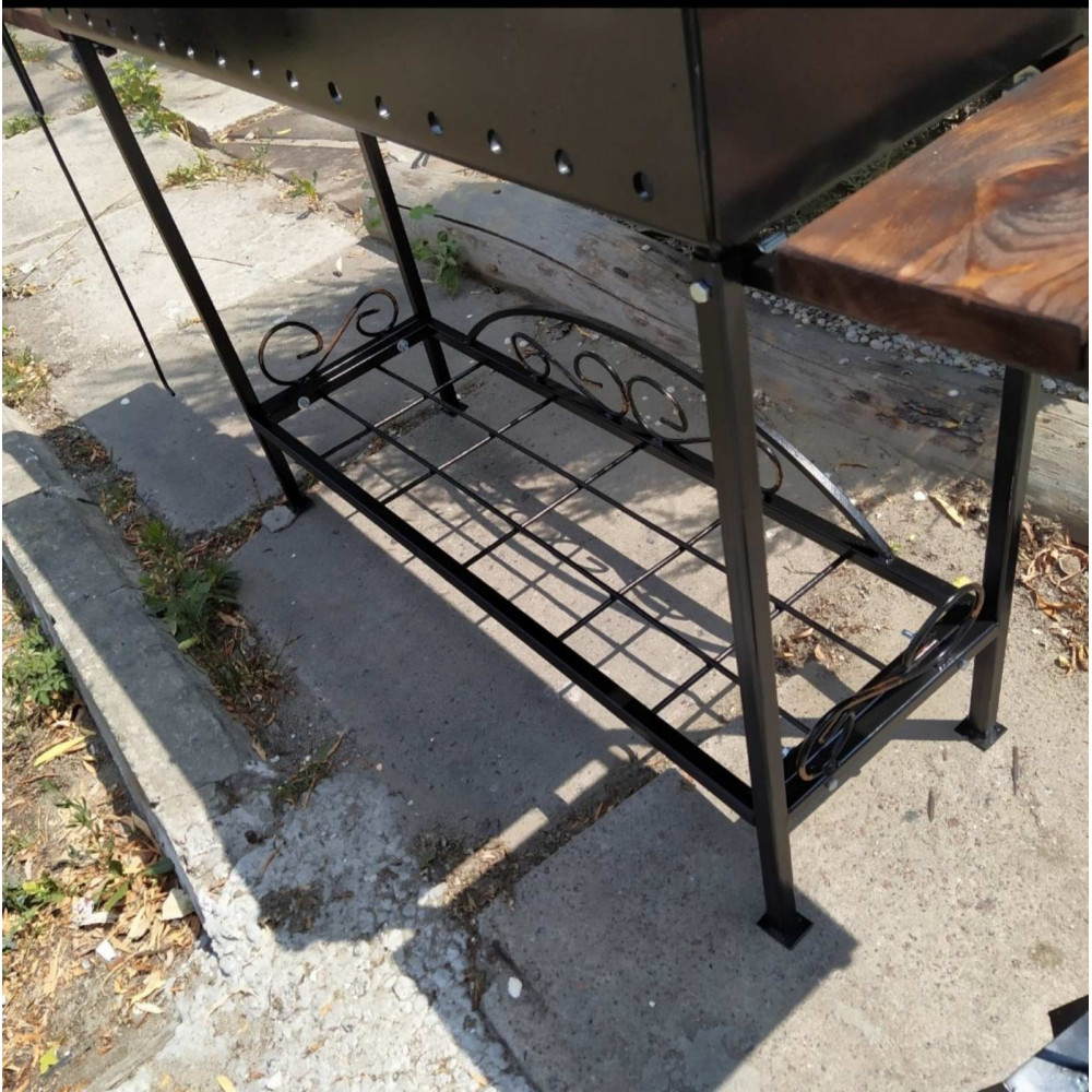 Мангал стаціонарний розбірний на 16 шампурів, 3 мм + ПОДАРУНОК