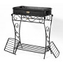 Мангал стаціонарний №5 на 9 шампурів зі знімними столиками
