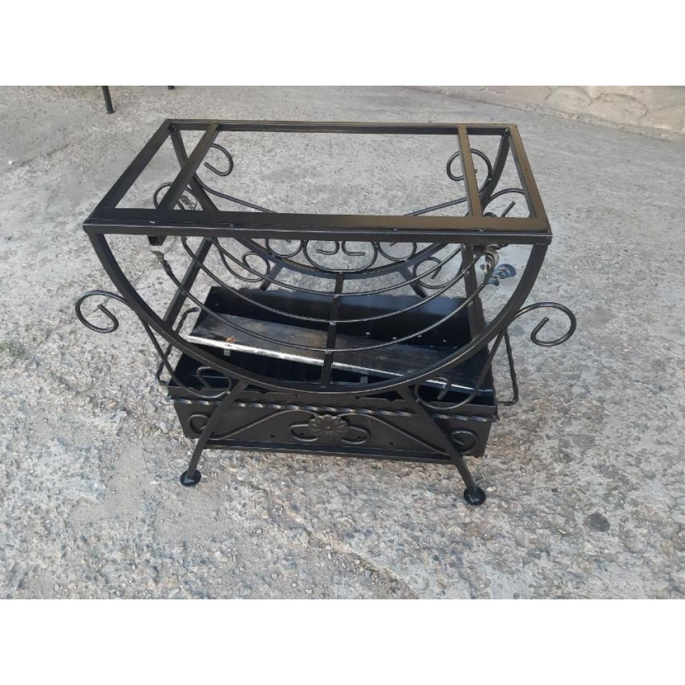 Мангал стационарно-разборной на 9 шампуров