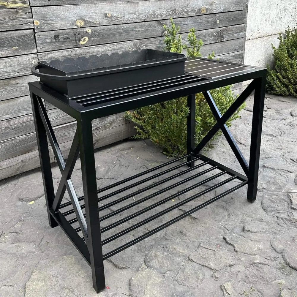 Мангал стилі Лофт 4 мм на 9 шампурів