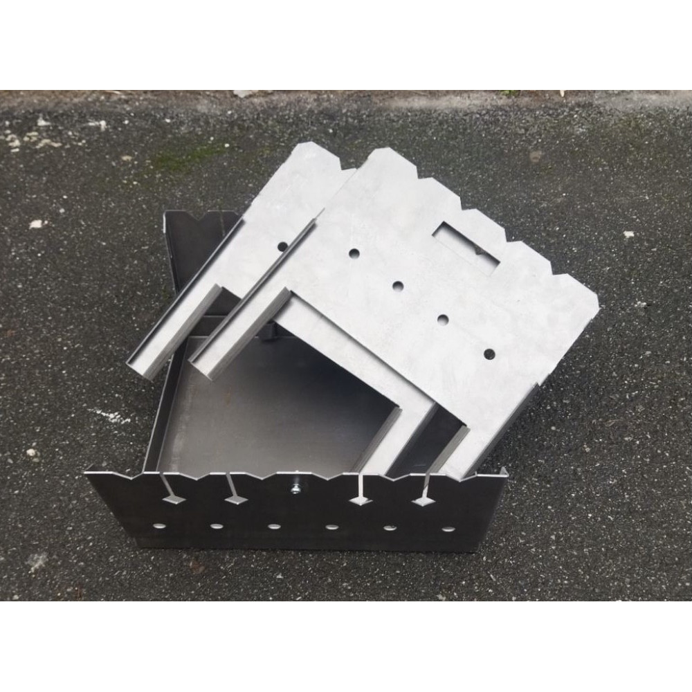 Мангал чемодан 2 мм в чохлі на 6 шампурів