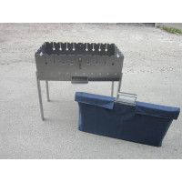 Мангал чемодан на 10 шампурів в чохлі