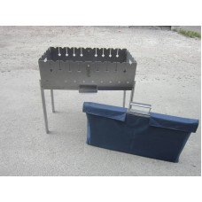 Мангал чемодан на 10 шампурів в чохлі