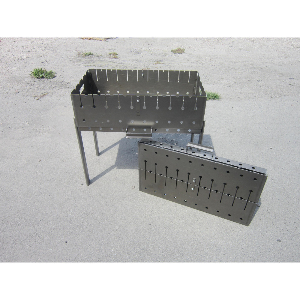 Мангал чемодан на 10 шампурів