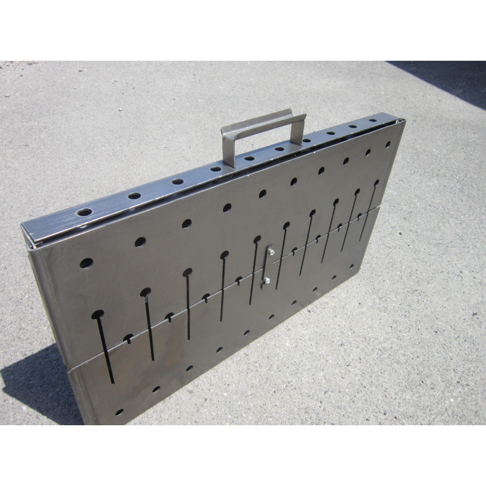 Мангал чемодан на 10 шампурів