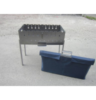 Мангал чемодан на 10 шампурів в чохлі