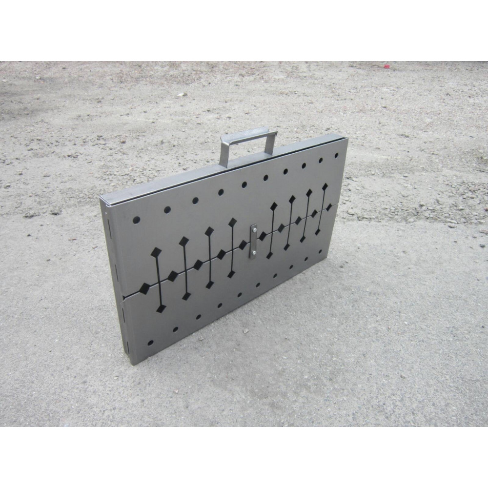 Мангал чемодан на 10 шампурів в чохлі